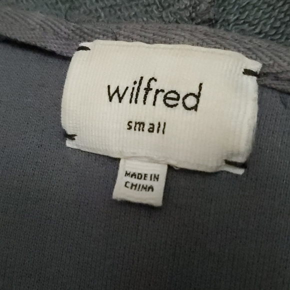 Wilfred, oversize zip sweater in dark gray. Small - Picture 3 of 4